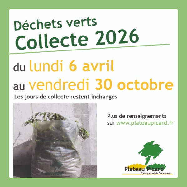 Dechets verts 2026