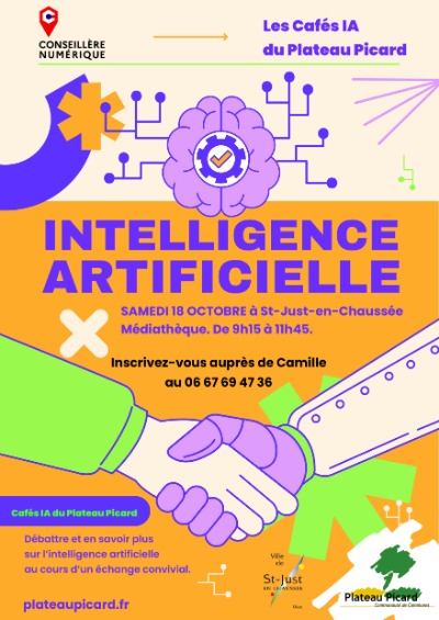 Affiche Cafes IA 20251018 St just